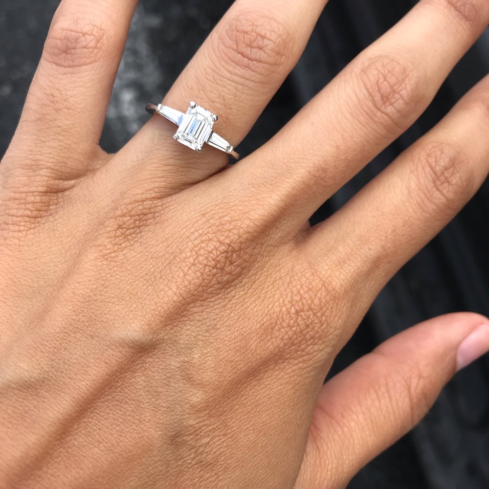 SOLD - 1.26 ct. center stone GIA diamond ring